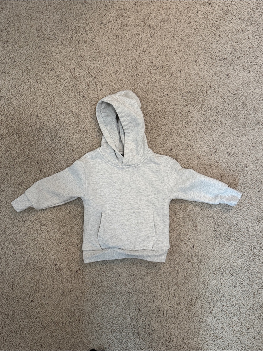 Little Bipsy Light Gray Kids Hoodie Sweatshirt